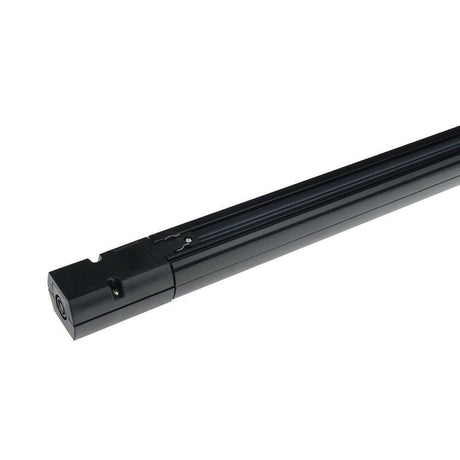3-Phasen-Schiene für LED-Schienenleuchte, schwarz, 2m, inkl. Endeinspeisung und Endkappe.