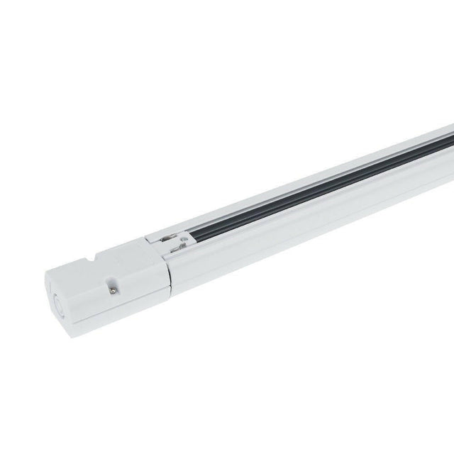 3-Phasen-Schiene für LED-Schienenleuchte, weiß, 1m, inkl. Endeinspeisung und Endkappe.