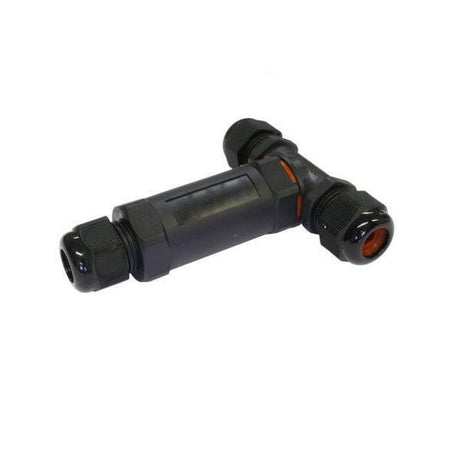 3 Wege Anschlussdose T-Form für externe Verkabelung, IP-68 wasserdicht, flammsicher, 0,5-2,5mm², 450.