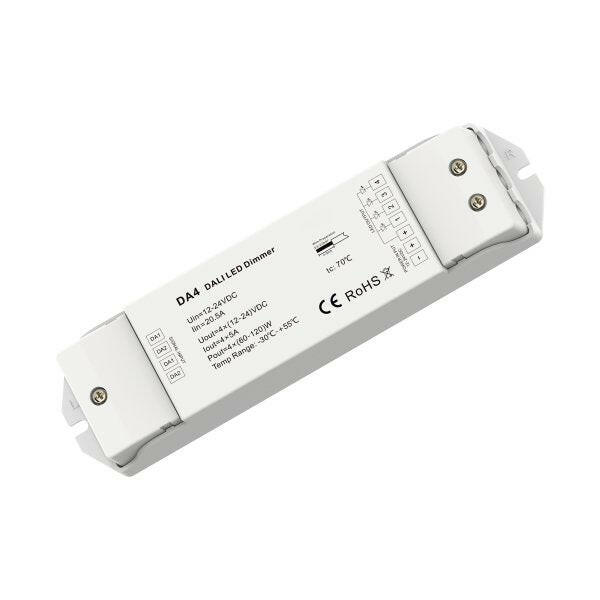 4 Kanal DALI LED Dimmer mit Konstantspannung.