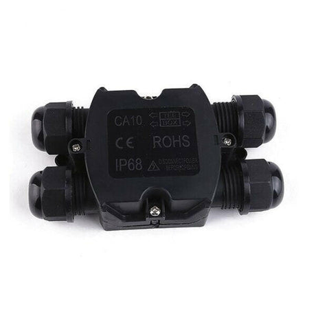 4 Wege Abzweigdose für externe Verkabelung, IP-68 wasserdicht, 0,5-4mm², 450V/24A.