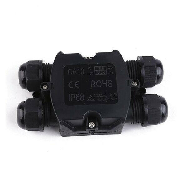 4 Wege Abzweigdose für externe Verkabelung, IP-68 wasserdicht, 0,5-4mm², 450V/24A.