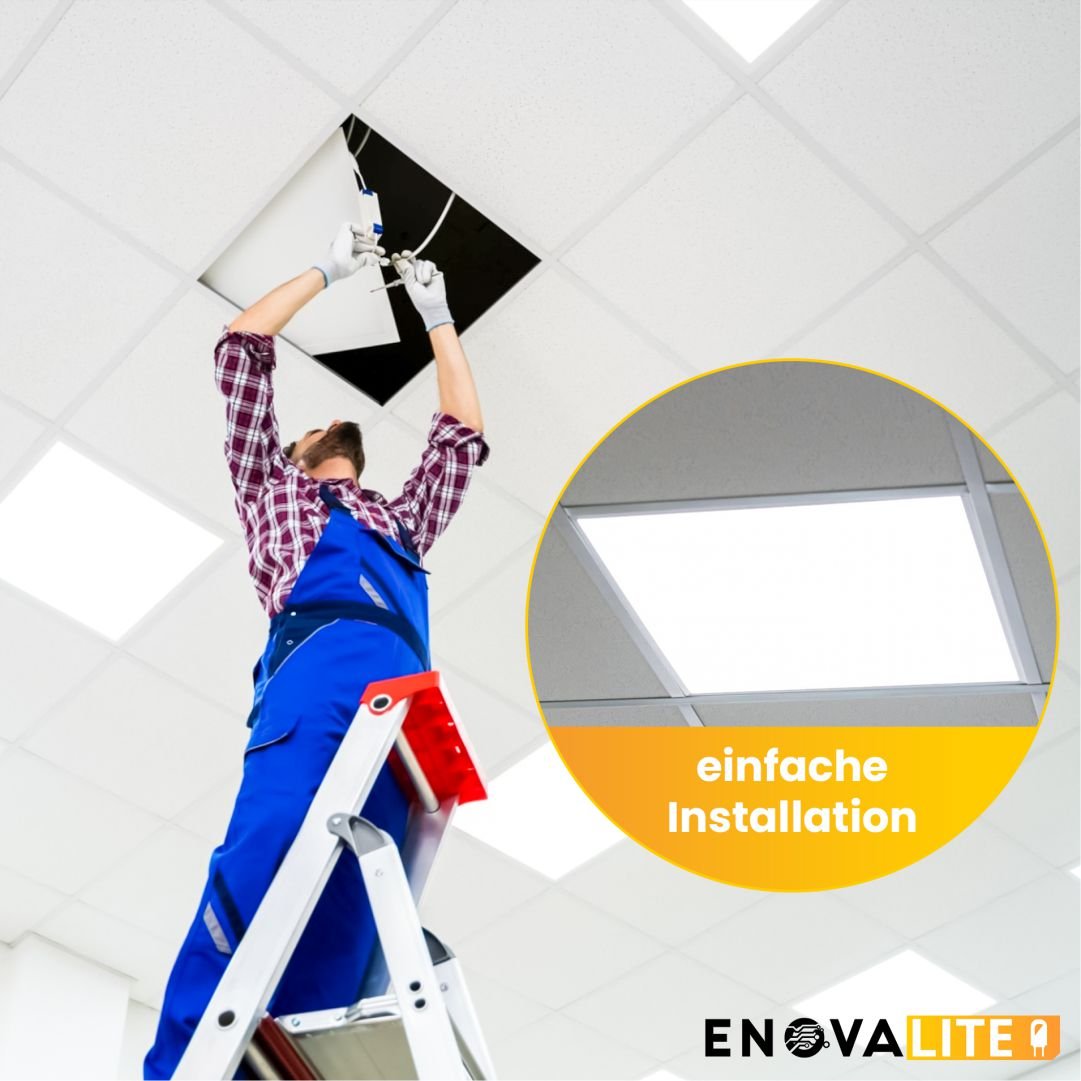 4er Pack LED Panel, 60x60 cm, 36 W, 4320 lm, 4000 K, UGR<19, OSRAM-Driver,.