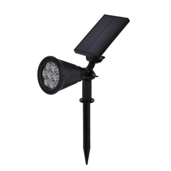 4er-Pack LED Solar-Gartenspot, mit Spieß, 1,5 W, 3000 K.