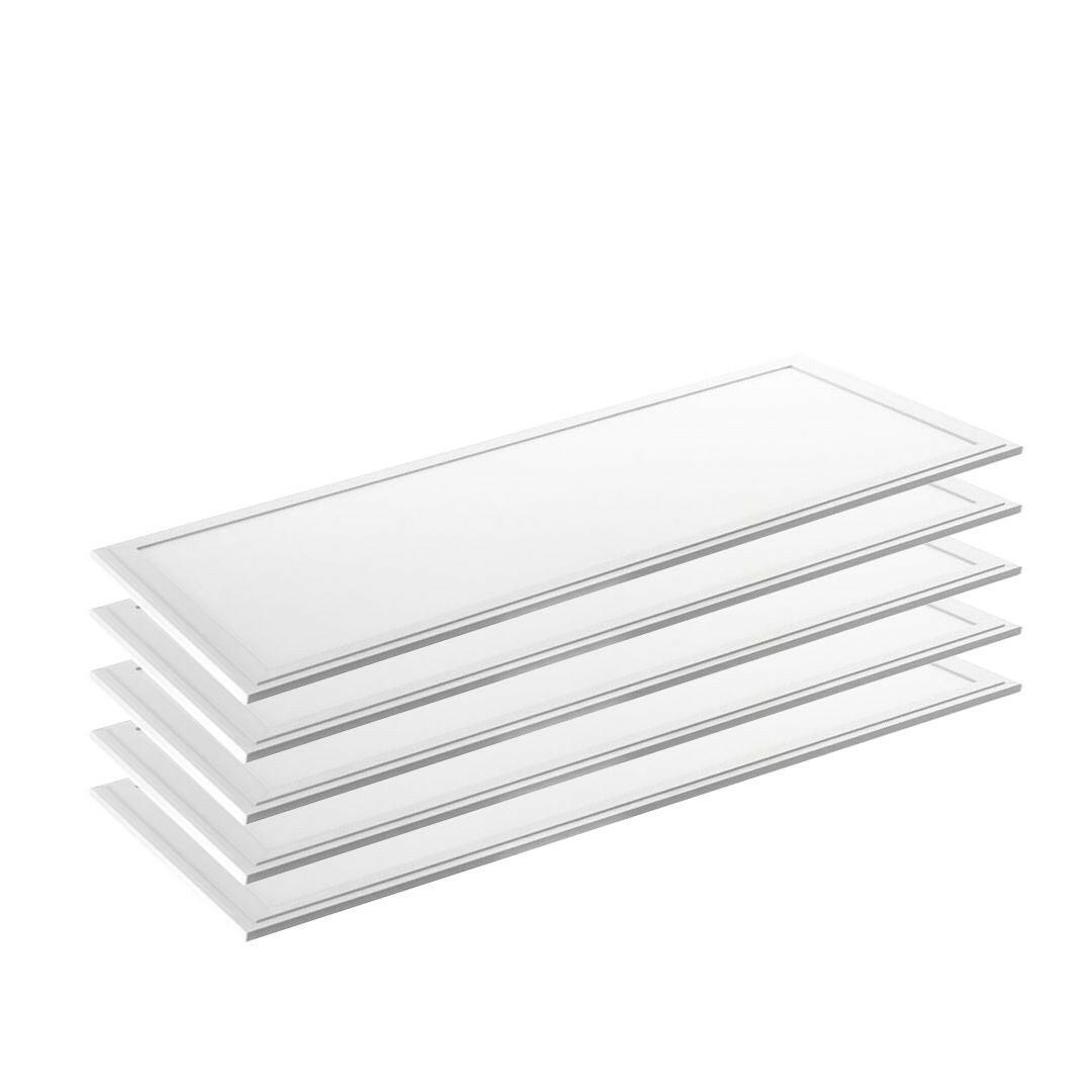 5er Pack LED Panel, 120x30 cm, 36 W, 3600 lm, 3000 K, Philips Driver.