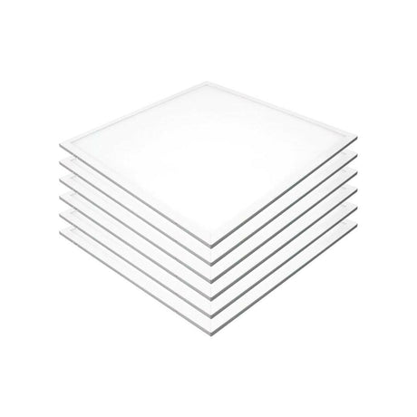 6er-Pack LED-Panel 60x60 cm, CRI95, 45 W, 6000 K, 3600 lm, flimmerfrei.