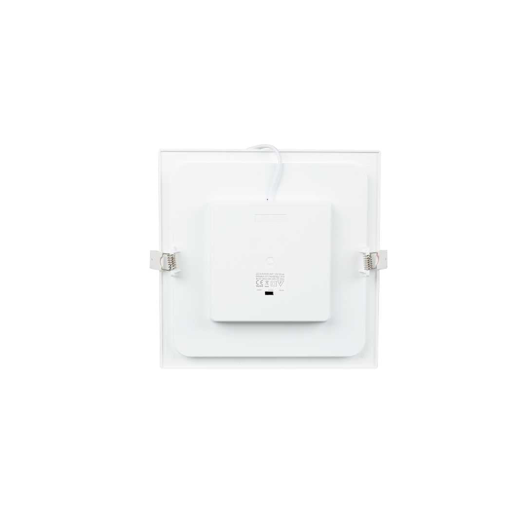 6er Set LED CCT Downlight, 18W, 1880 lm, 220x32mm, 3000-4000-6000K einstellbar, mit Diffusor, eckig.