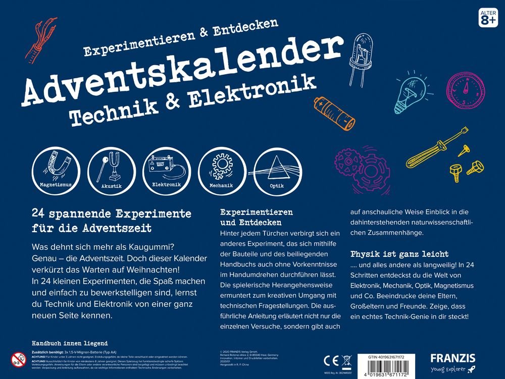 Adventskalender Experimentieren & Entdecken.