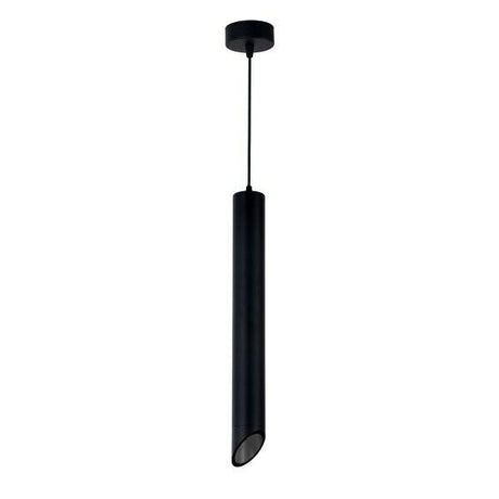 Aufbau-Hängeleuchte für GU10- /MR16-Leuchtmittel, Alu, Röhrenform, schwarz.