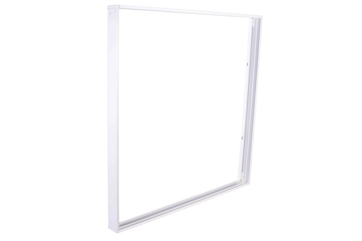 Aufbaurahmen für LED-Panels 62x62 cm, gesteckt, weiß.