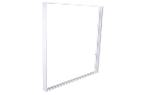 Aufbaurahmen für LED-Panels 62x62 cm, gesteckt, weiß.