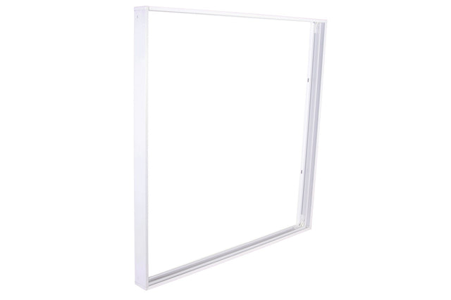 Aufbaurahmen für LED-Panels 62x62 cm, gesteckt, weiß.