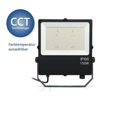 CCT LED Fluter, 150 W, 15.000 lm, 3000K-6000K, IP66  Lichttechnik24.de.