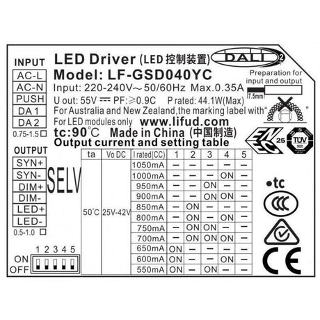 DALI Netzteil für LED-Panels 20-40W.