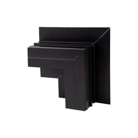 Deckeneinbau-Lichtsystem, L-Stück ,innen, schwarz, R20B.