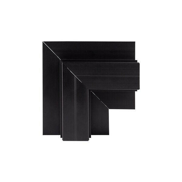 Deckeneinbau-Lichtsystem, L-Stück ,innen, schwarz, R20B.