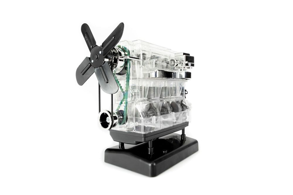 Der große Technikbausatz 4-Zylinder-Motor.