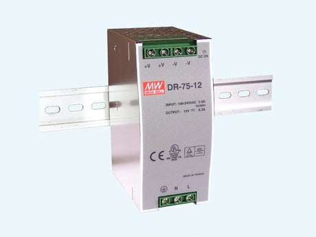 DR-75 Serie, DIN-Hutschienennetzteil, Single-Out, MeanWell,.