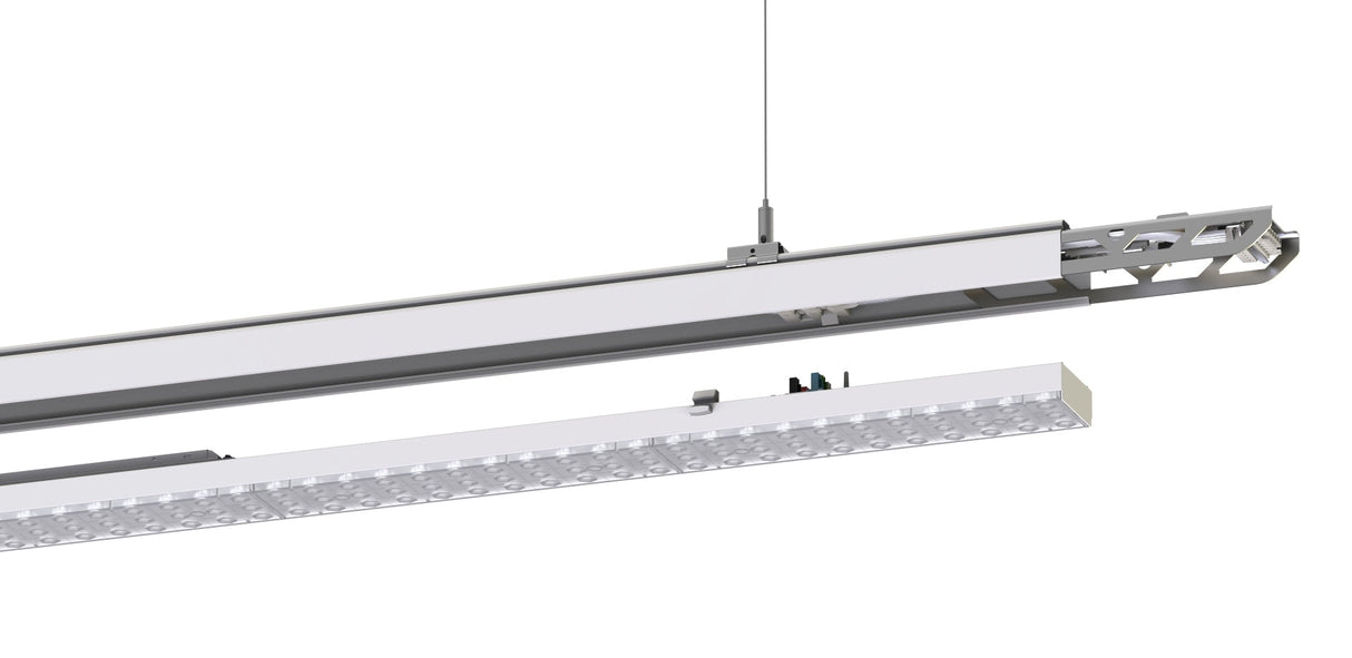Einspeisung für Lichtbandsystem NOVA, 8-polig, dimmbar, für 220-240 V AC.