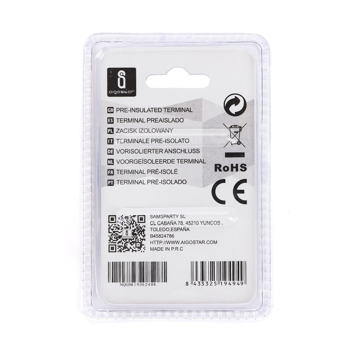 Flachsteckhülse, isoliert, 20 Stk., FDD 1,25 - 250 mm, 21 x 7,4 x 3,8 mm, schwarz.