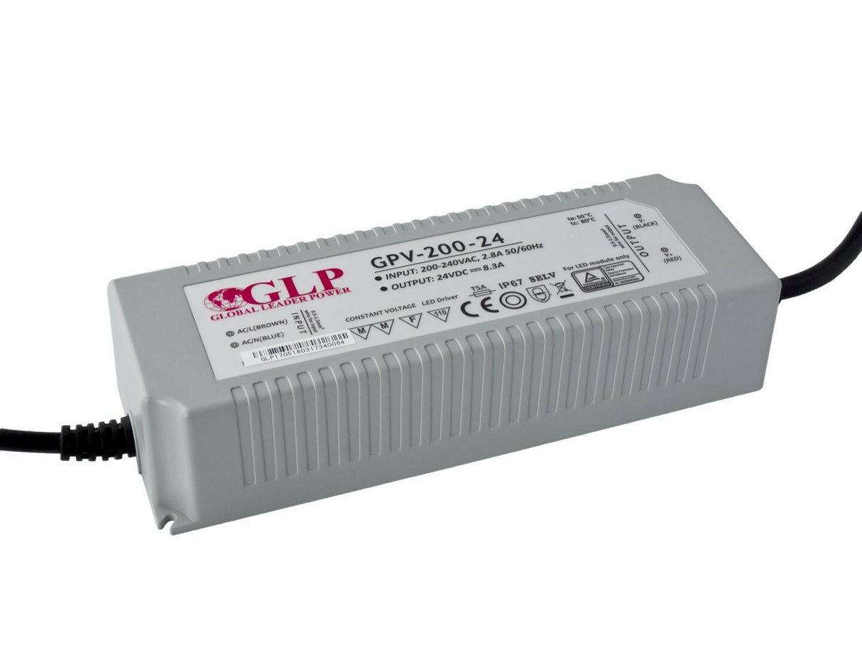 GPV-200: LED-Netzteil, 200 W Serie, IP67, 24 V DC, 8,3 A.