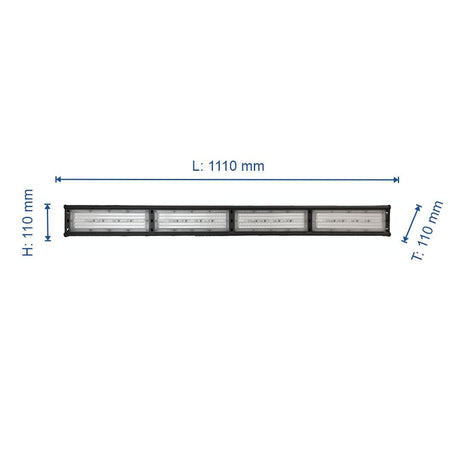 HighBay, linear, 200 W, 20000 lm, Hallenleuchte, IP44, 6000 K  Lichttechnik24.de.