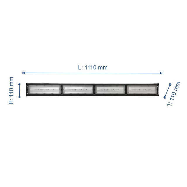 HighBay, linear, 200 W, 20000 lm, Hallenleuchte, IP44, 6000 K  Lichttechnik24.de.