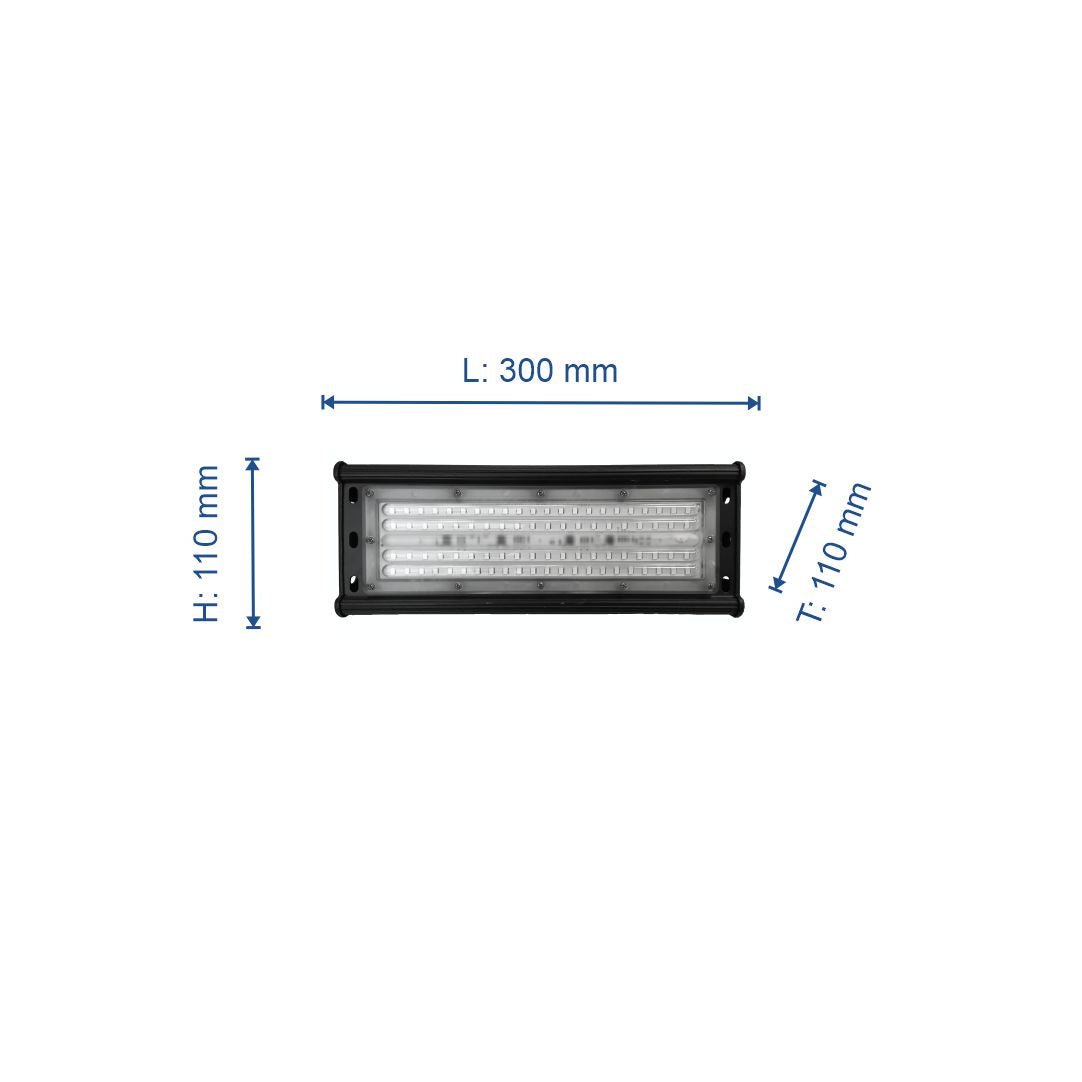 HighBay, linear, 50 W, 5000 lm, Hallenleuchte, IP44, 6000 K.