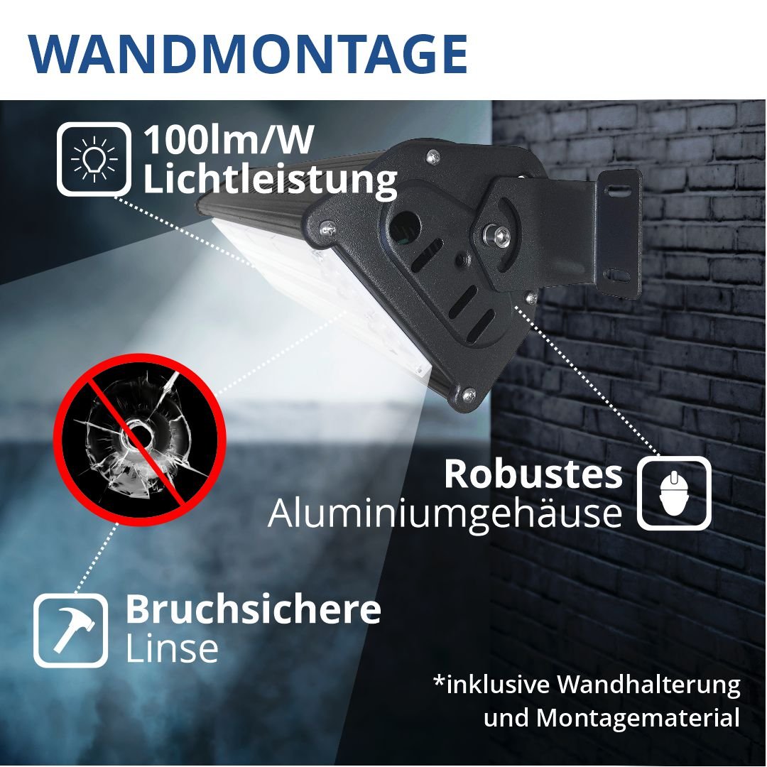 HighBay, linear, 50 W, 5000 lm, Hallenleuchte, IP44, 6000 K.