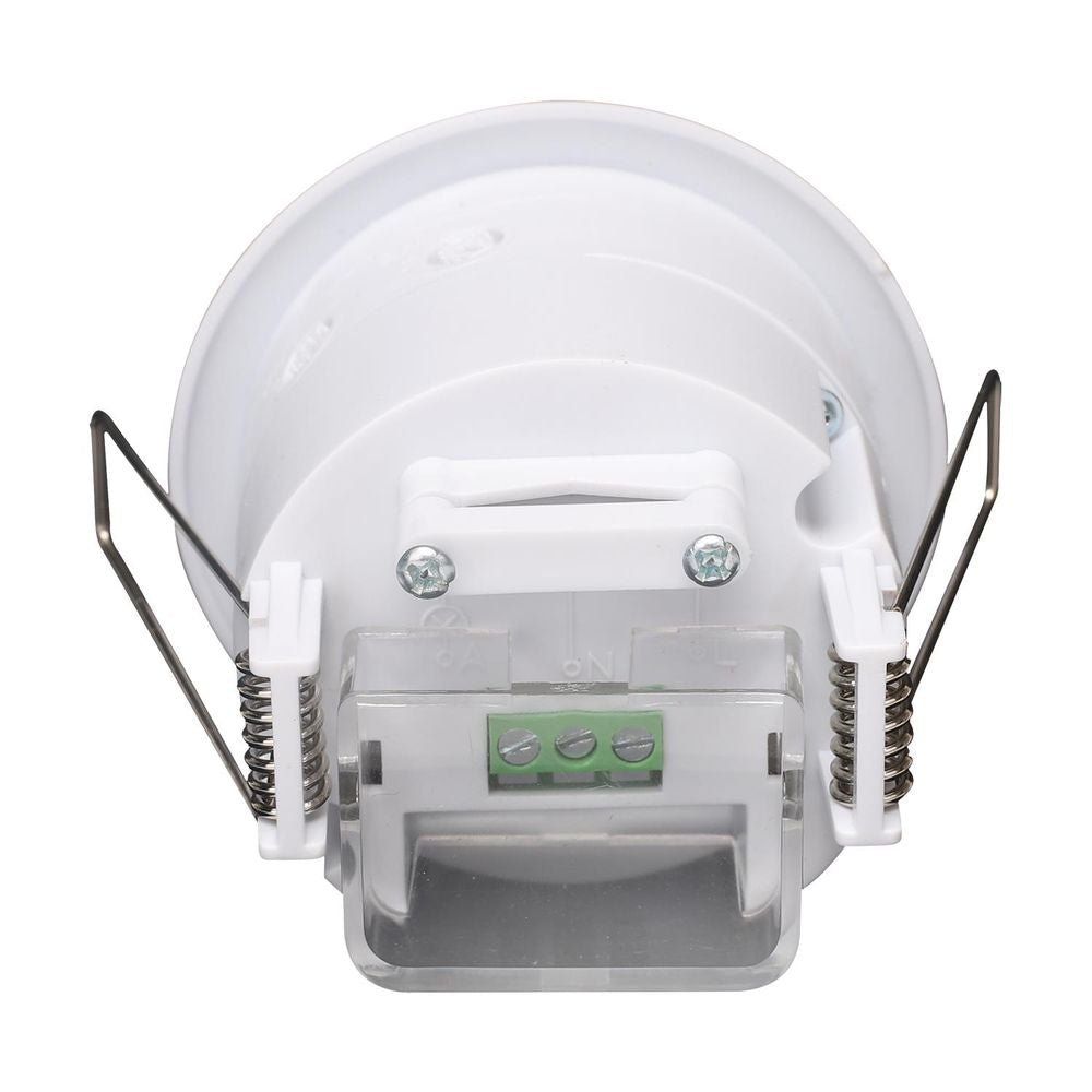 Infrarot-Bewegungsmelder, Ø 76 mm, 8 m, weiß.