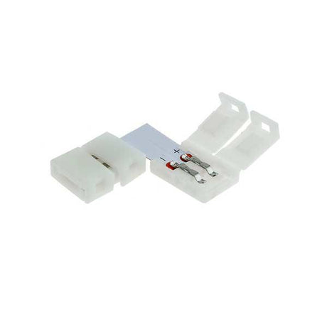 L-Verbinder für LED-Streifen zweipolig, für 8mm Streifen.