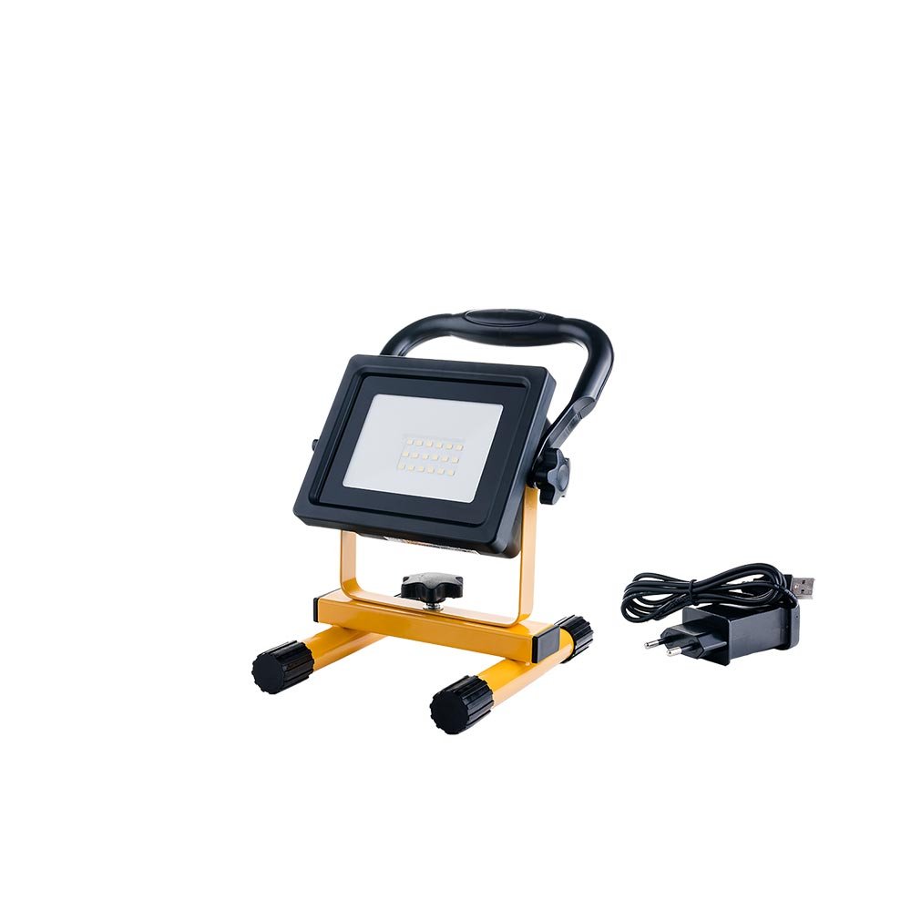 LED-Akku-Fluter, 1200 Lumen, 20W, 6000K, IP44.