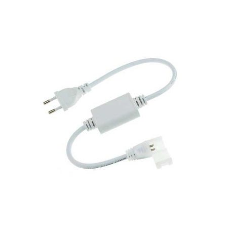LED Anschlusskabel für LED Stripe, 230V, weiß.