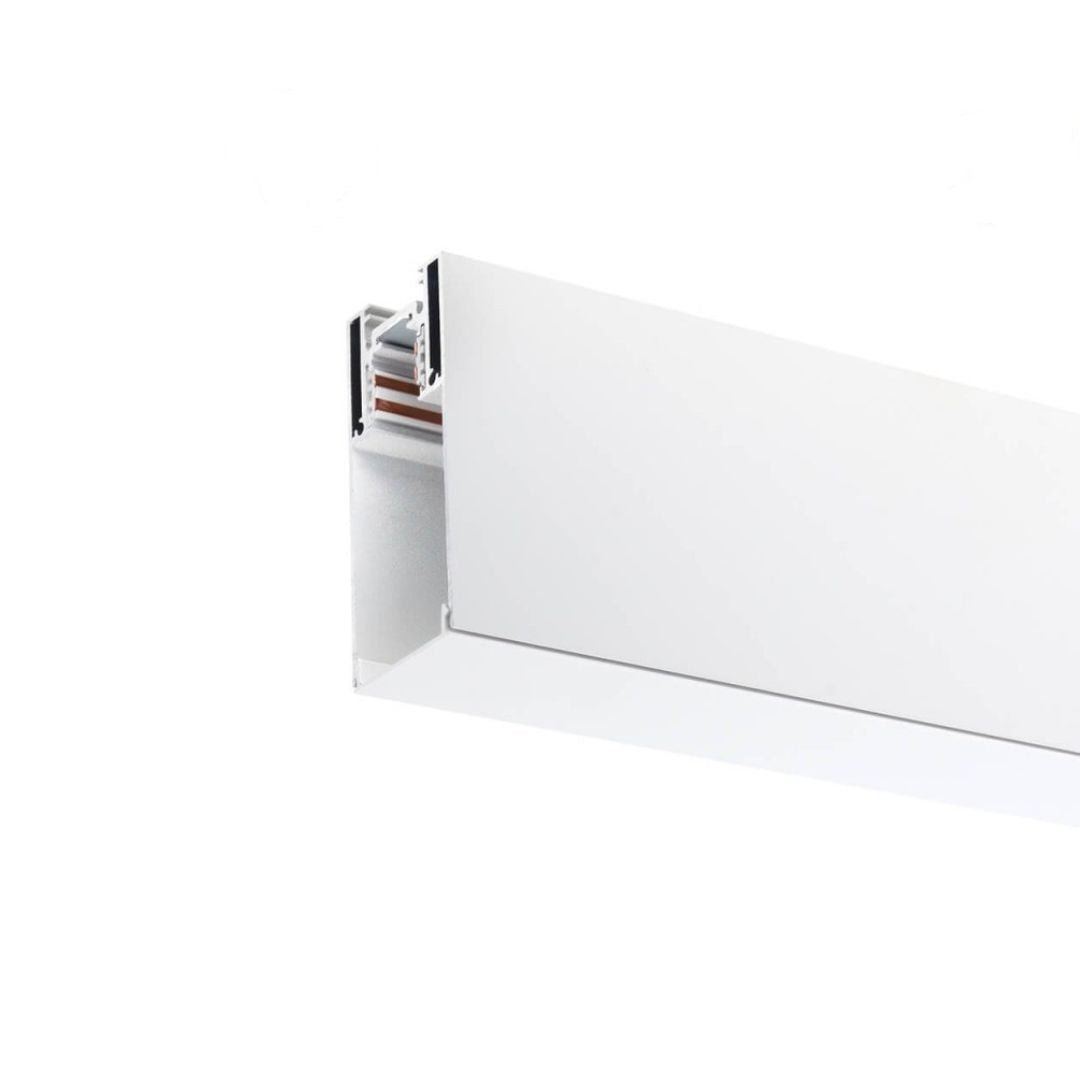 LED-Aufbau-Schienensystem, R35, 3-Phasen, magnetisch, weiß, 1 m.