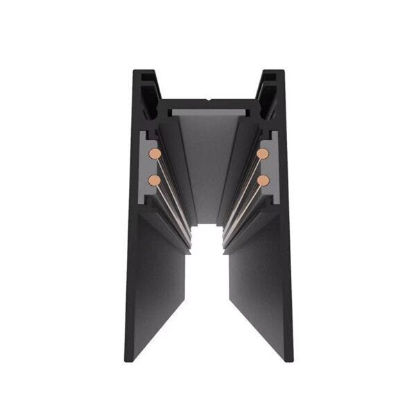 LED-Aufbau-Schienensystem, S20, 1-Phasen, magnetisch, schwarz, 1 m.