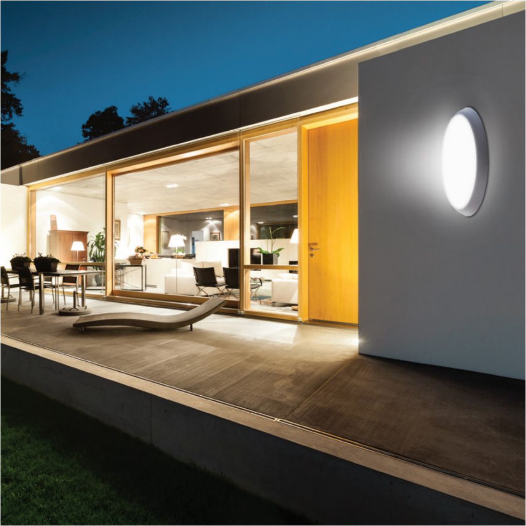 LED Aufbauleuchte, 18W, 1880 lm, 4000K, ø250x48mm, IP65.