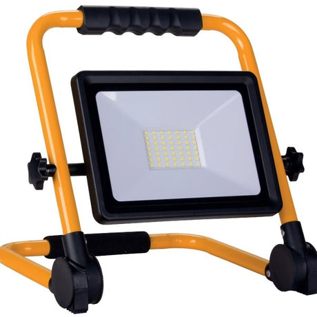LED-Baustrahler, 30 W, faltbar, 2400 lm.