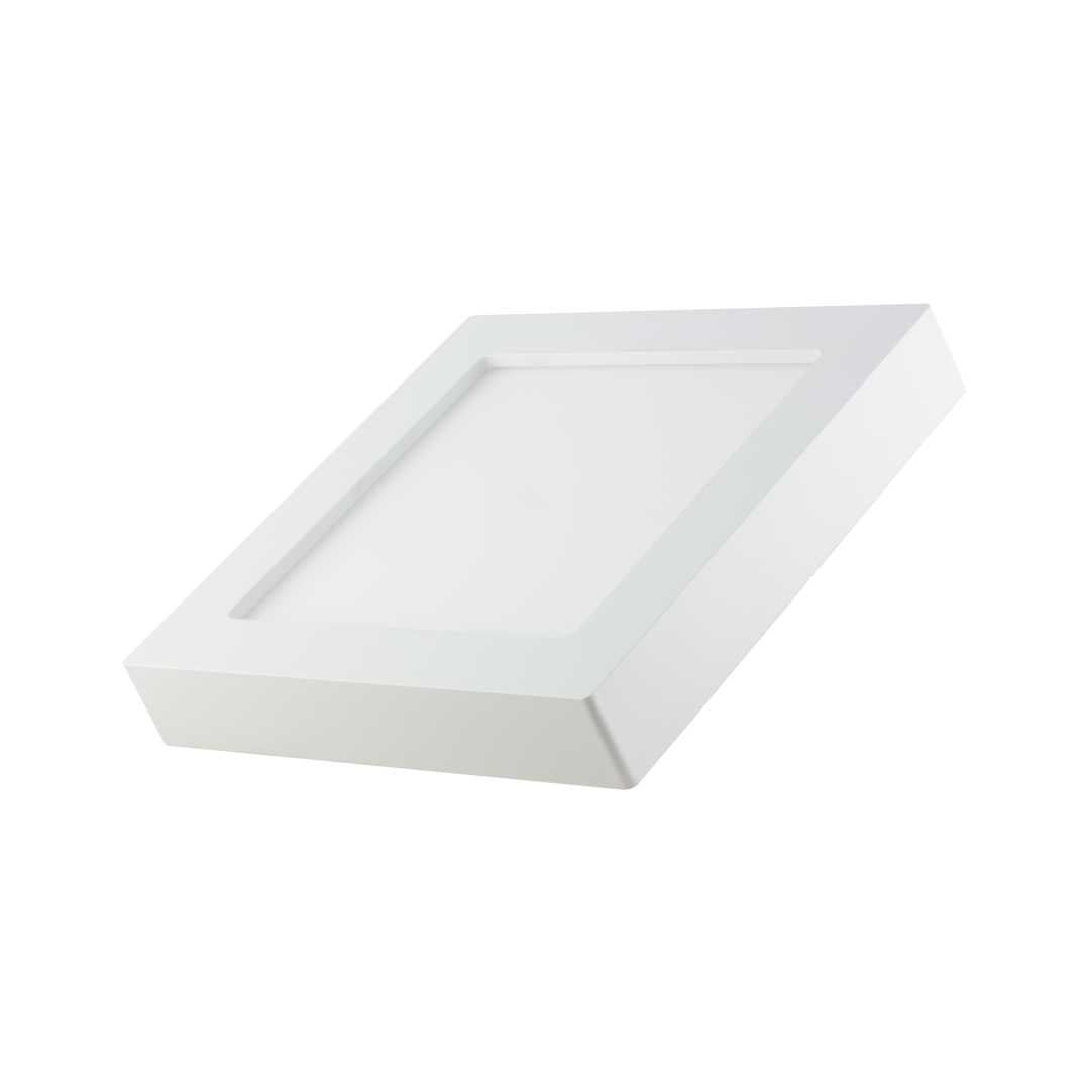 LED CCT Aufbauleuchte, 12W, 1190  lm, 172x35mm, 3000-4000-6000K einstellbar, mit Diffusor, eckig.