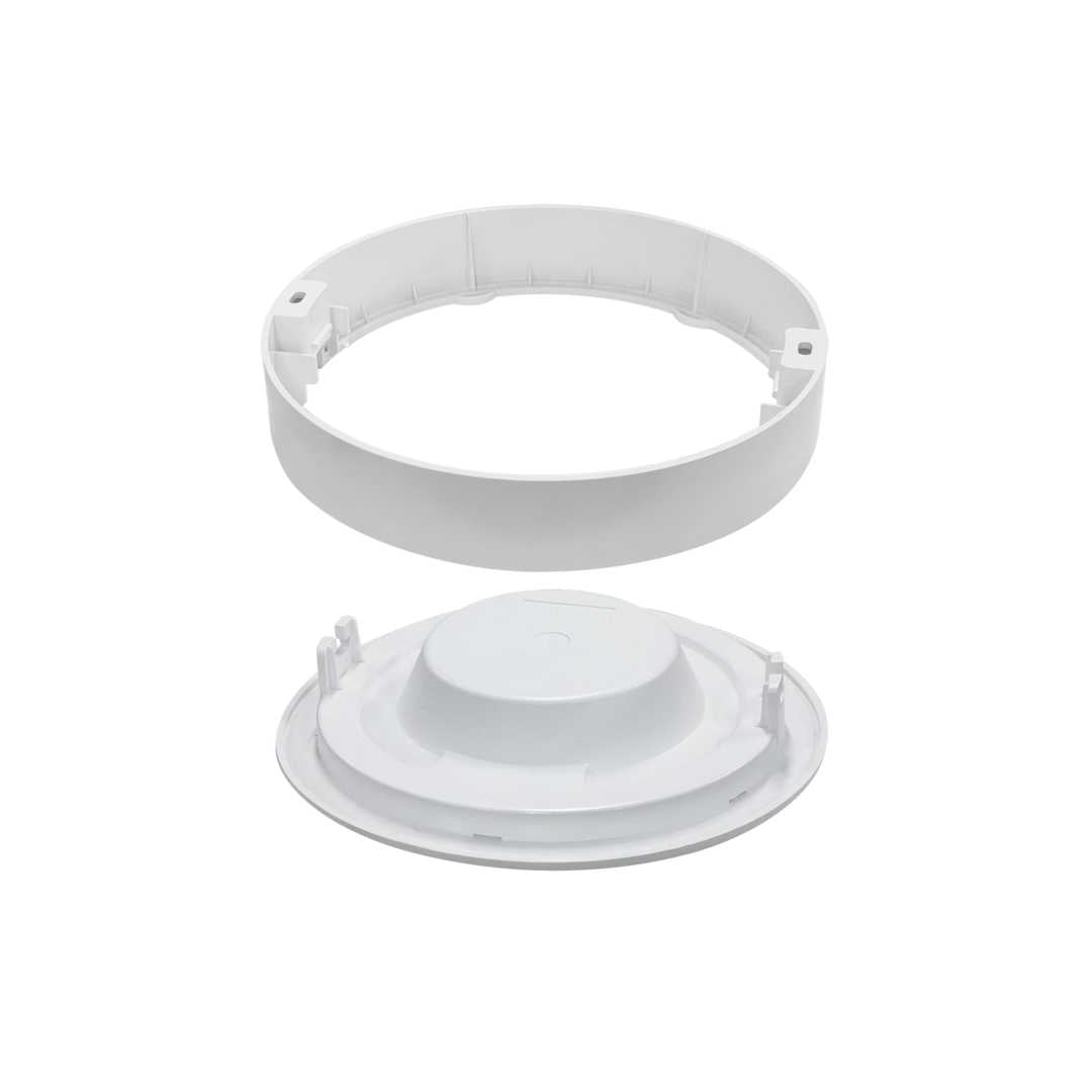 LED CCT Aufbauleuchte, 12W, 1190 lm, ø177x35mm, 3000-4000-6000K einstellbar, mit Diffusor, rund.