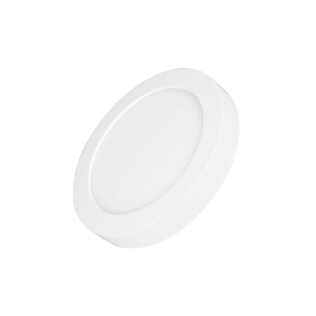 LED CCT Aufbauleuchte, 6W, 525 lm, ø122x35mm, 3000-4000-6000K einstellbar, mit Diffusor, rund  Lichttechnik24.de.