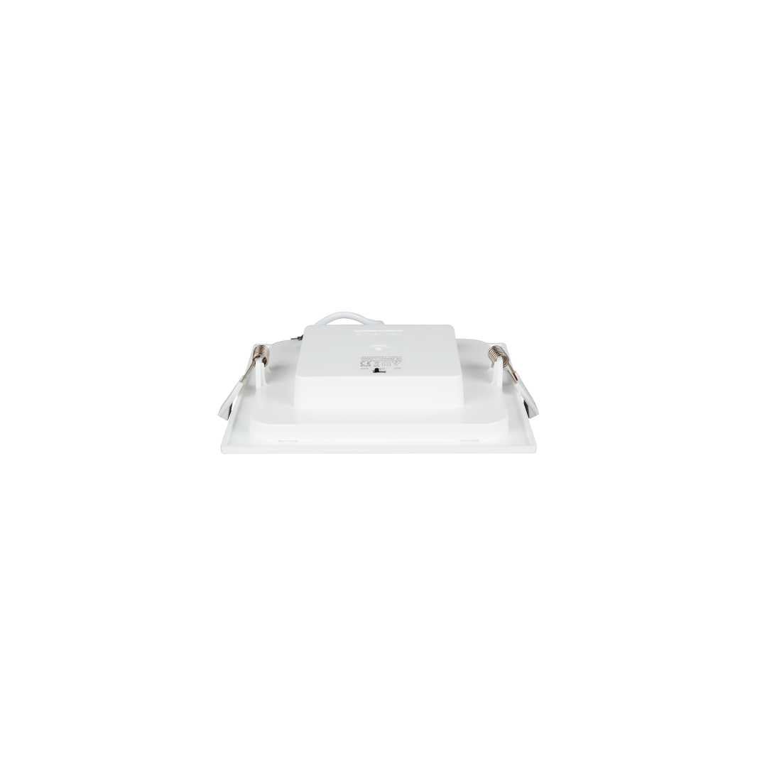LED CCT Downlight, 12W, 1190 lm, 165x32mm, 3000-4000-6000K einstellbar, mit Diffusor, eckig  Lichttechnik24.de.