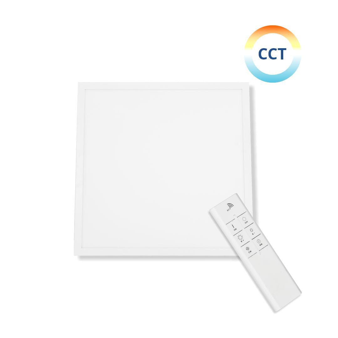 LED CCT Panel mit Fernbedienung, 30x30 cm, 18 W, 1700 lm.