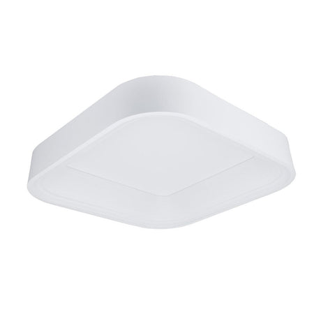 LED Deckenleuchte, 38W, 1900 lm, 3000K, 450x450mm, quadratisch, sandweiß.