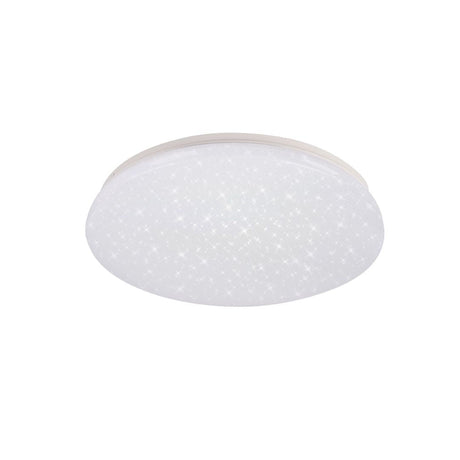 LED Deckenleuchte, Aufbauleuchte mit Sternen-Glitzer-Effekt, 12 W, 3000 K, 840 lm, rund, Ø230 mm.