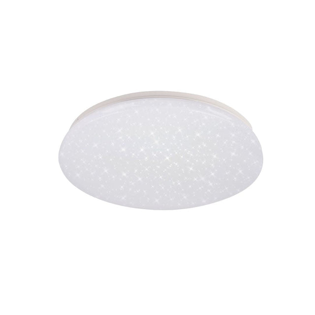 LED Deckenleuchte, Aufbauleuchte mit Sternen-Glitzer-Effekt, 12 W, 3000 K, 840 lm, rund, Ø230 mm.