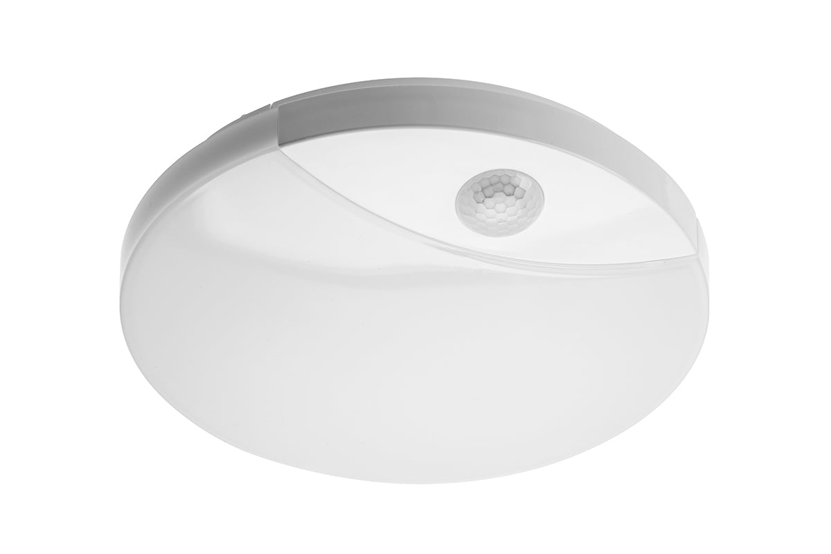 LED-Deckenleuchte mit Bewegungsmelder, 16W, 1200lm, 4000K, IP44.