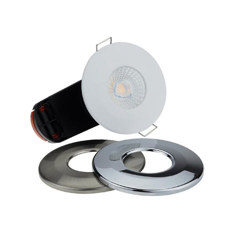LED-Downlight, 6 W, 540lm, IP65, Feuerbeständig, 4500 K.