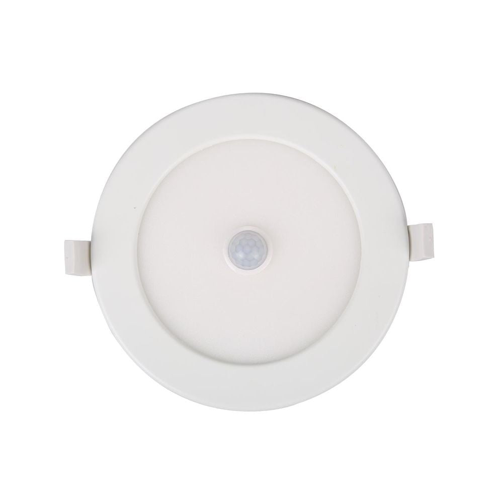 LED-Einbau-Downlight mit Bewegungs- und Dämmerungssensor, 12 W, 1190 lm, 6500 K.