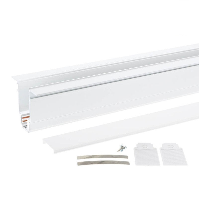 LED-Einbau-Schienensystem, R35, 3-Phasen, magnetisch, weiß, 1 m.