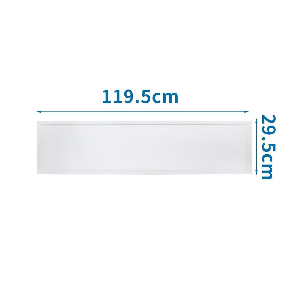 LED-Einbaupanel, 120 x 30 cm, 40 W, 3600 lm, 6500 K.